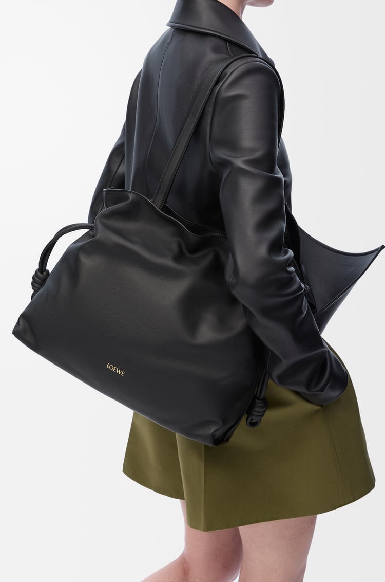 LOEWE フラメンコクラッチ ラージ（ナパカーフ） ブラック