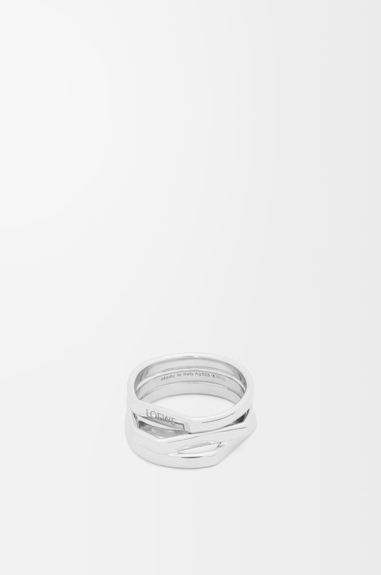 LOEWE Stacked ring in sterling silver  Silver