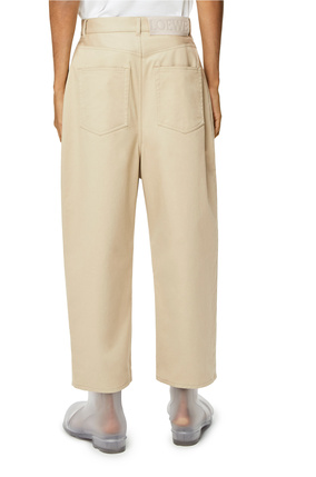 LOEWE Single pleat trousers in cotton Stone Grey plp_rd