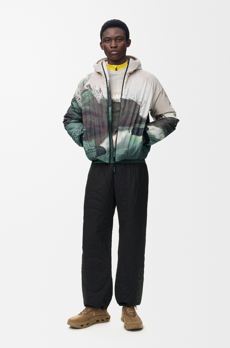 LOEWE Puffer jacket in technical shell Multicolor