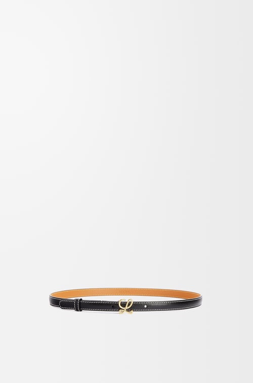 LOEWE Cinturón en piel de ternera Negro/Dorado plp_rd