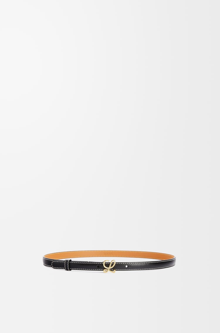 LOEWE Belt in smooth calfskin Black/Gold