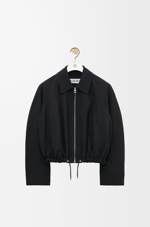 LOEWE Balloon jacket in wool Black plp_rd