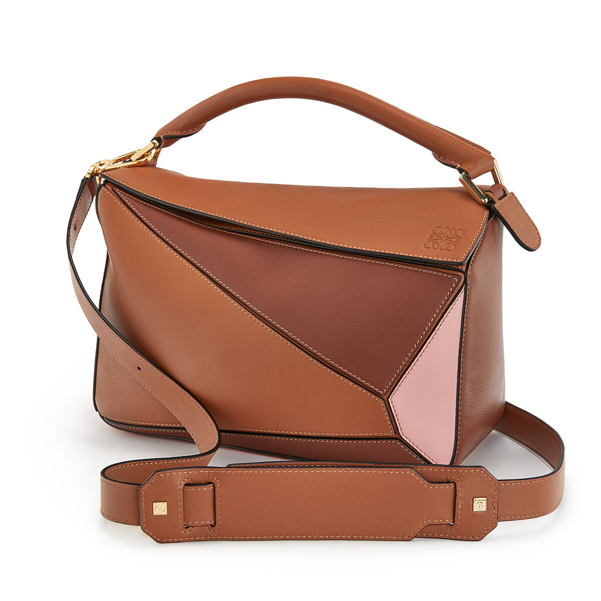 Puzzle Bag Tan/Medium Pink LOEWE
