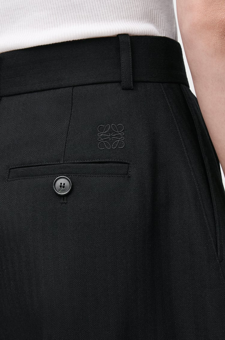 LOEWE Barrel trousers in wool Black