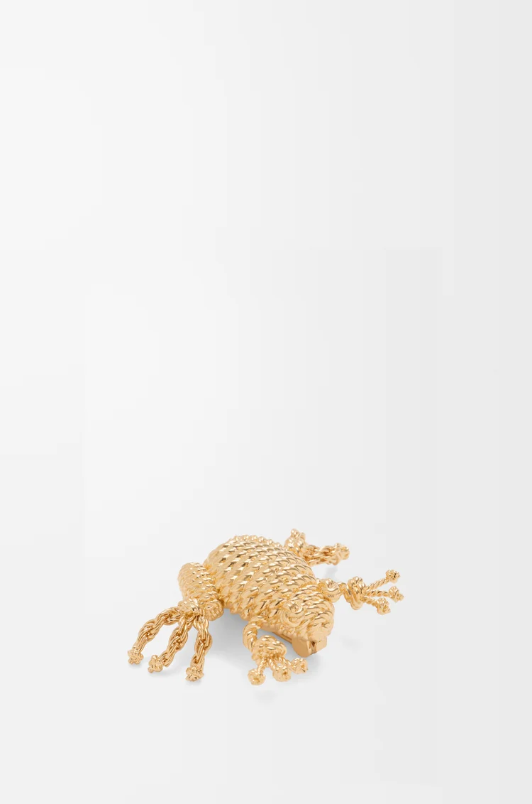 LOEWE 青蛙胸針 金色