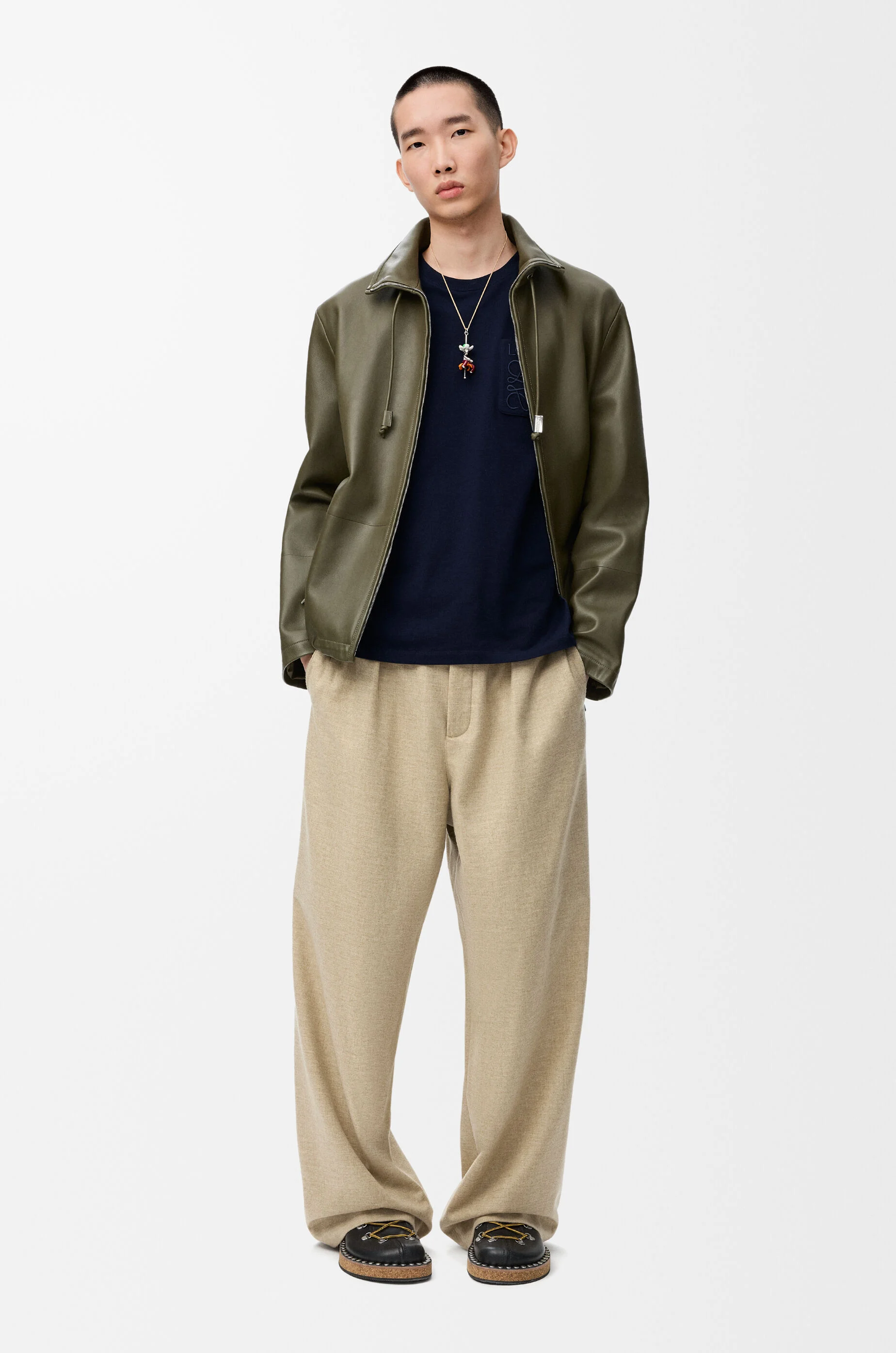 Relaxed fit T-shirt in cotton Blue - LOEWE USA Official Website