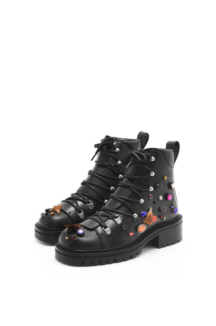 LOEWE Embellished boots in calfskin Black