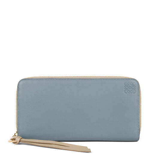LOEWE ジップ アラウンド ウォレット ストーンブルー/アイボリー LOEWE ジップ アラウンド ウォレット ストーンブルー/アイボリー all