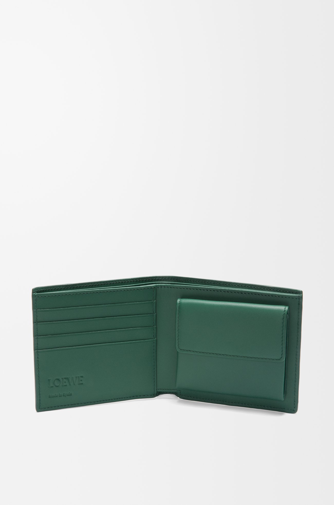 LOEWE Puzzle bifold coin wallet in classic calfskin Evergreen plp_rd