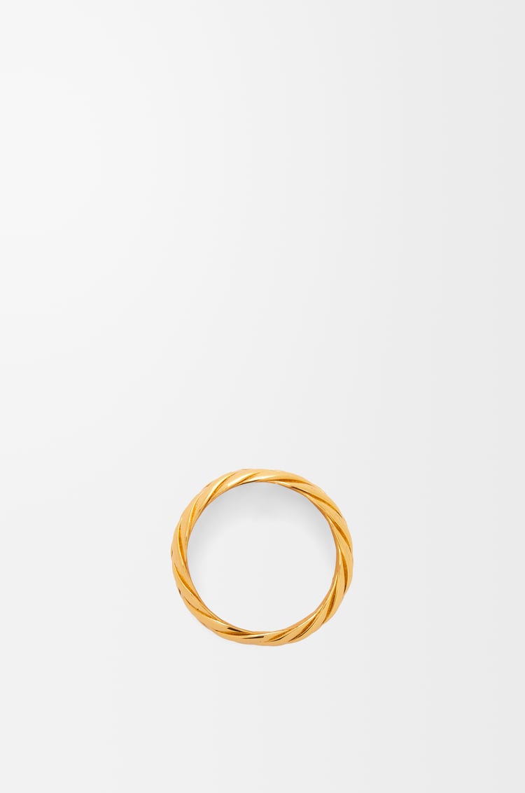 LOEWE Anillo trenzado en plata de ley Dorado