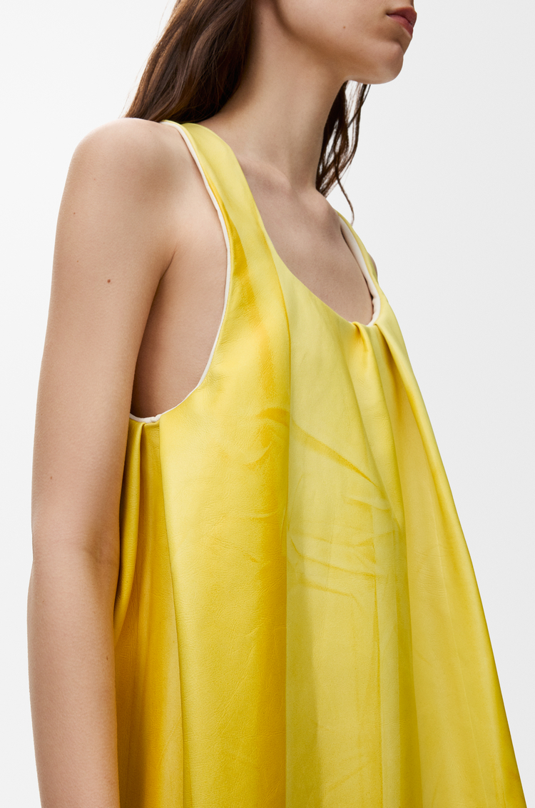 LOEWE 納帕小羊皮洋裝 黃色