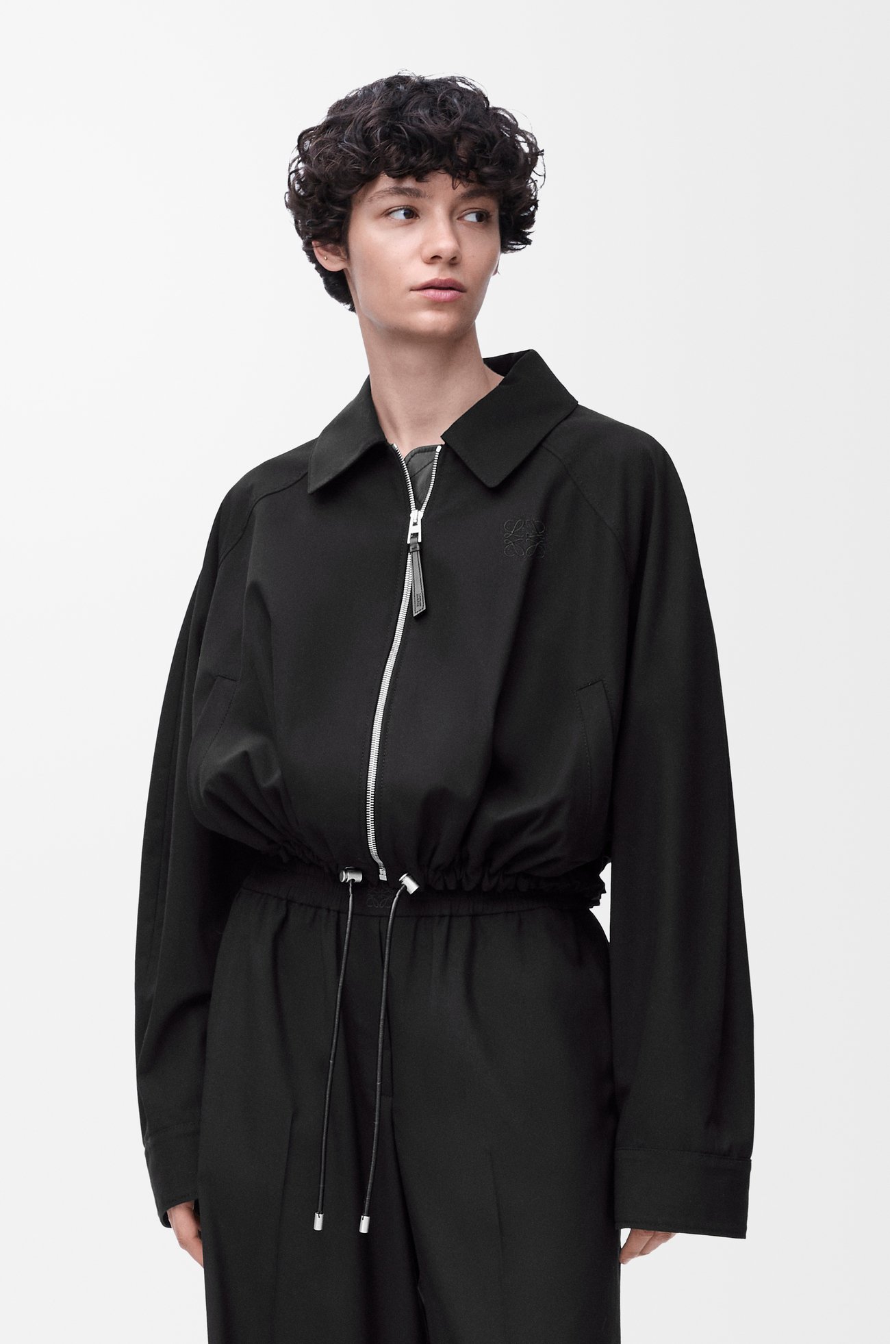 LOEWE Chaqueta globo en algodón Negro plp_rd