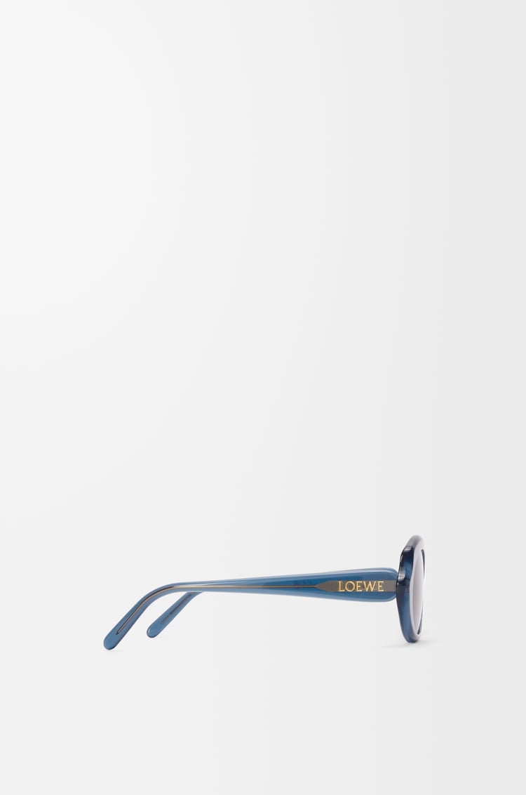 LOEWE Mini Oval Thin sunglasses Milky Blue