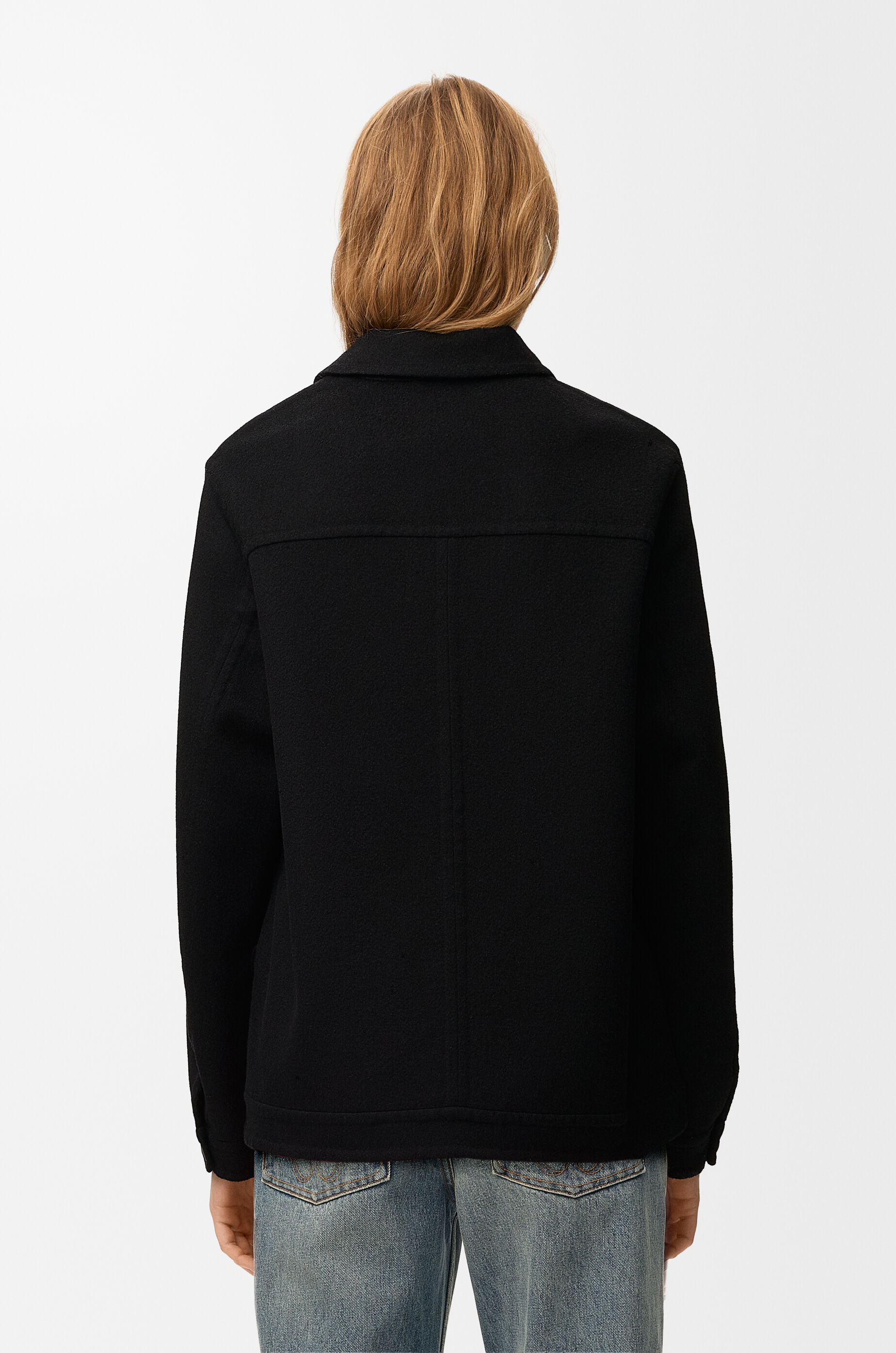 Workwear jacket in wool and cashmere Black - LOEWE APAC official