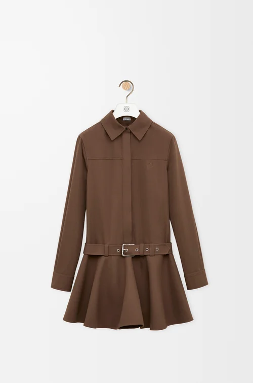 LOEWE Dress in cotton Brown