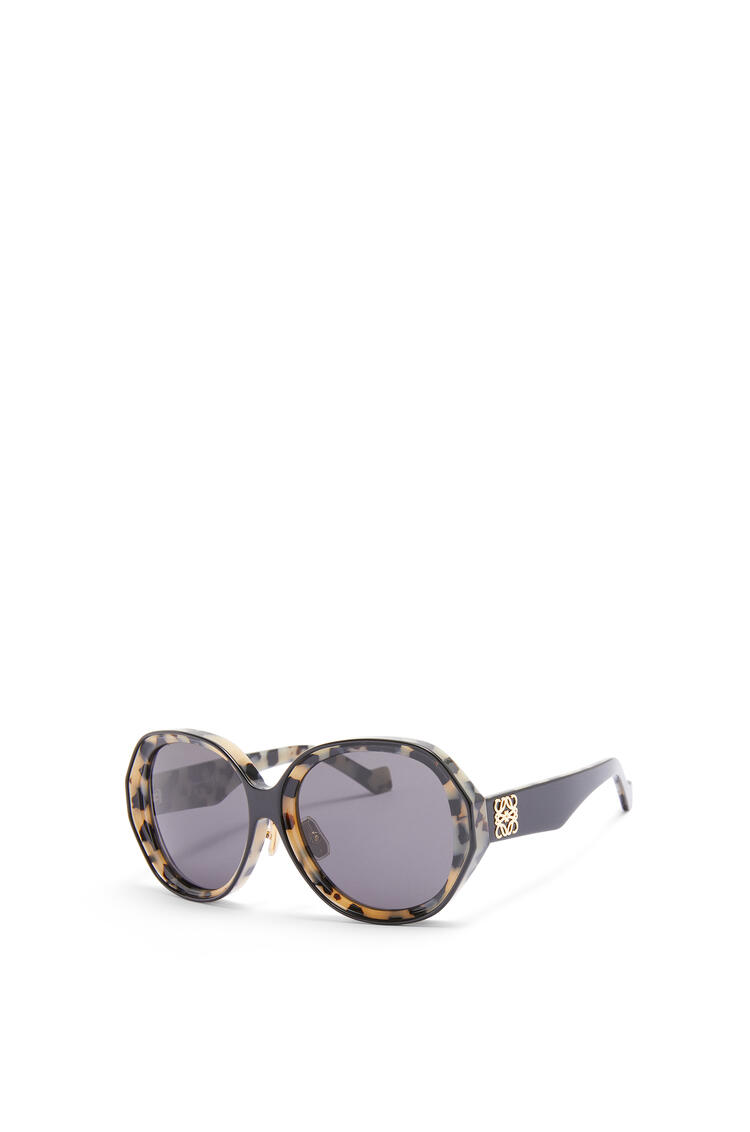 LOEWE Elipse sunglasses in acetate Black/White Havana pdp_rd