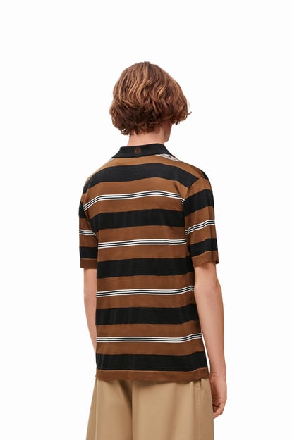 LOEWE Polo sweater in silk 棕色/多色 plp_rd
