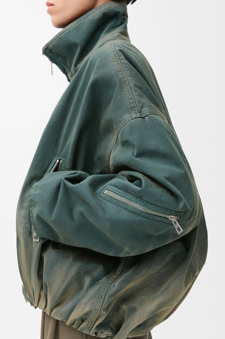 LOEWE Chaqueta globo en algodón Azul Pizarra Washed