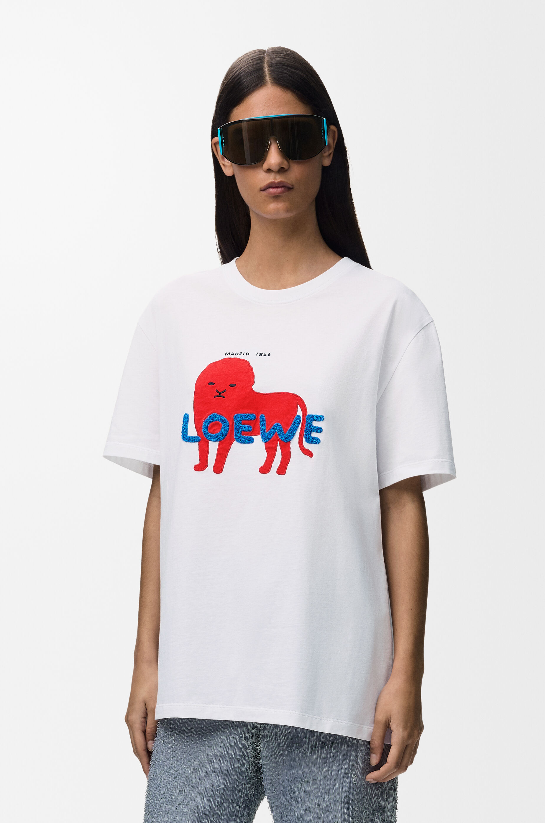 リラックスフィット Tシャツ（コットン） ホワイト - ロエベ 日本 公式
