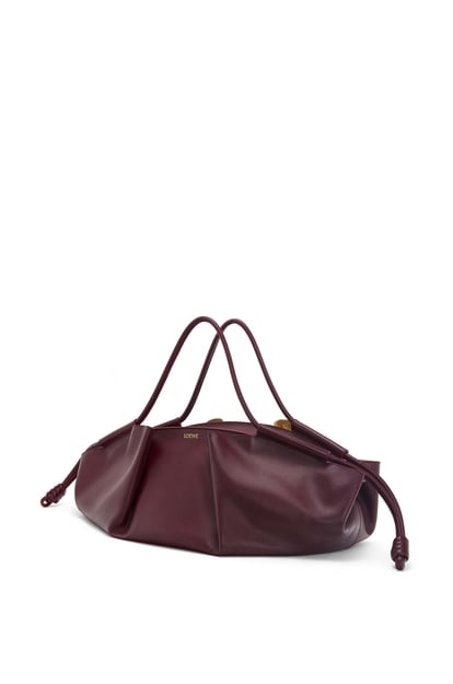 LOEWE XL Paseo bag in shiny nappa calfskin Burgundy plp_rd
