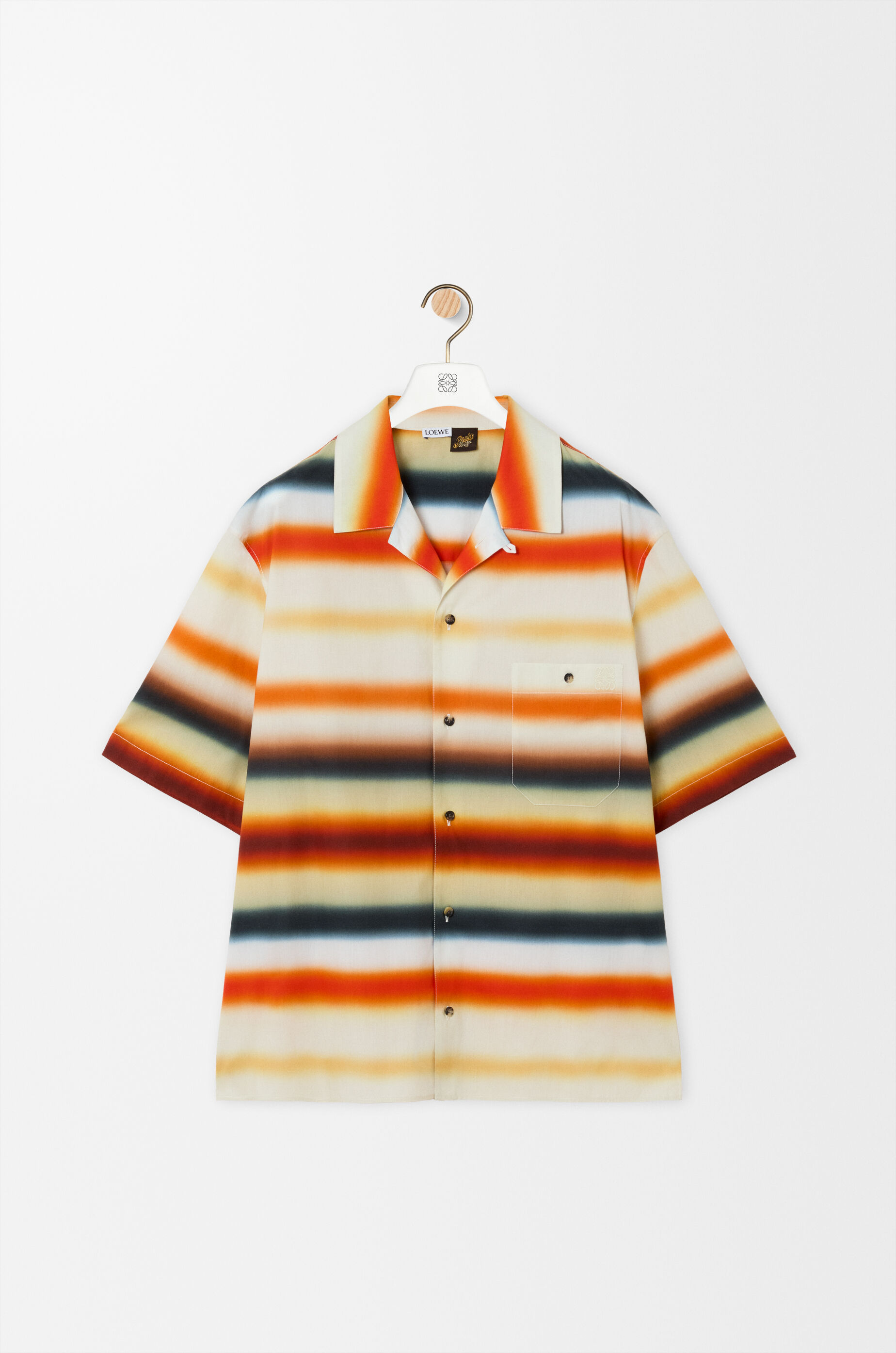 Short sleeve shirt in cotton Orange - LOEWE USA Official Website