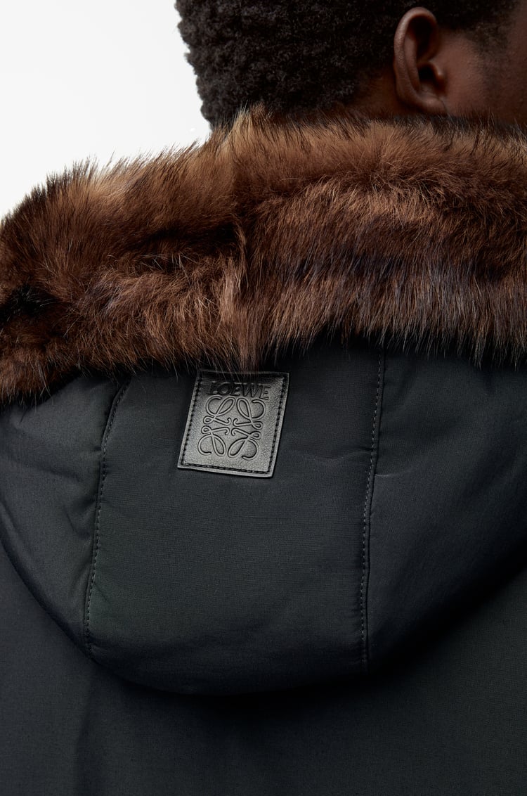 LOEWE Chaqueta acolchada en algodón técnico Negro