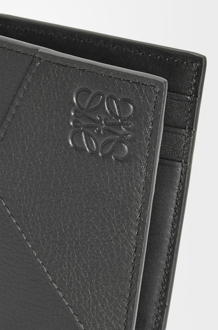 LOEWE Portacarte bifold Puzzle in pelle di vitello classica Nero