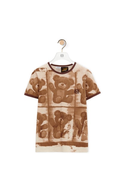 LOEWE Slim fit t-shirt in cotton Brown/Multicolor plp_rd