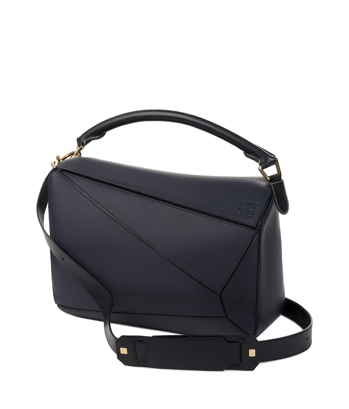 Puzzle Large Bag Midnight Blue/Black LOEWE