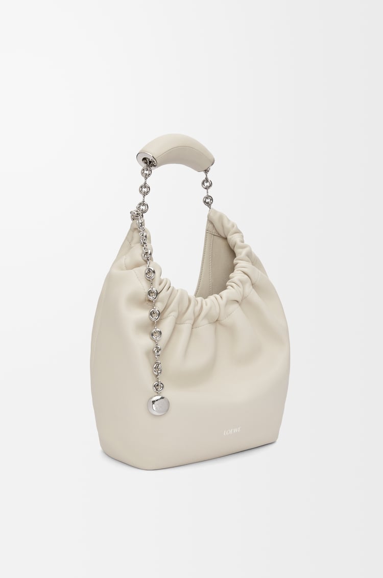 LOEWE Small Squeeze bag in mellow nappa lambskin Sea Salt