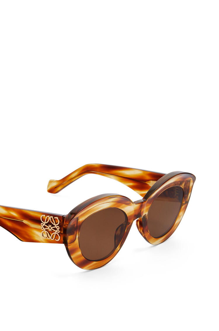 LOEWE Butterfly Anagram sunglasses in acetate Striped Havana pdp_rd