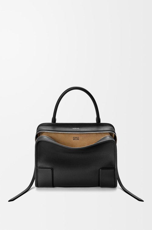 LOEWE Borsa Amazona 180 media in morbida pelle di vitello Nero