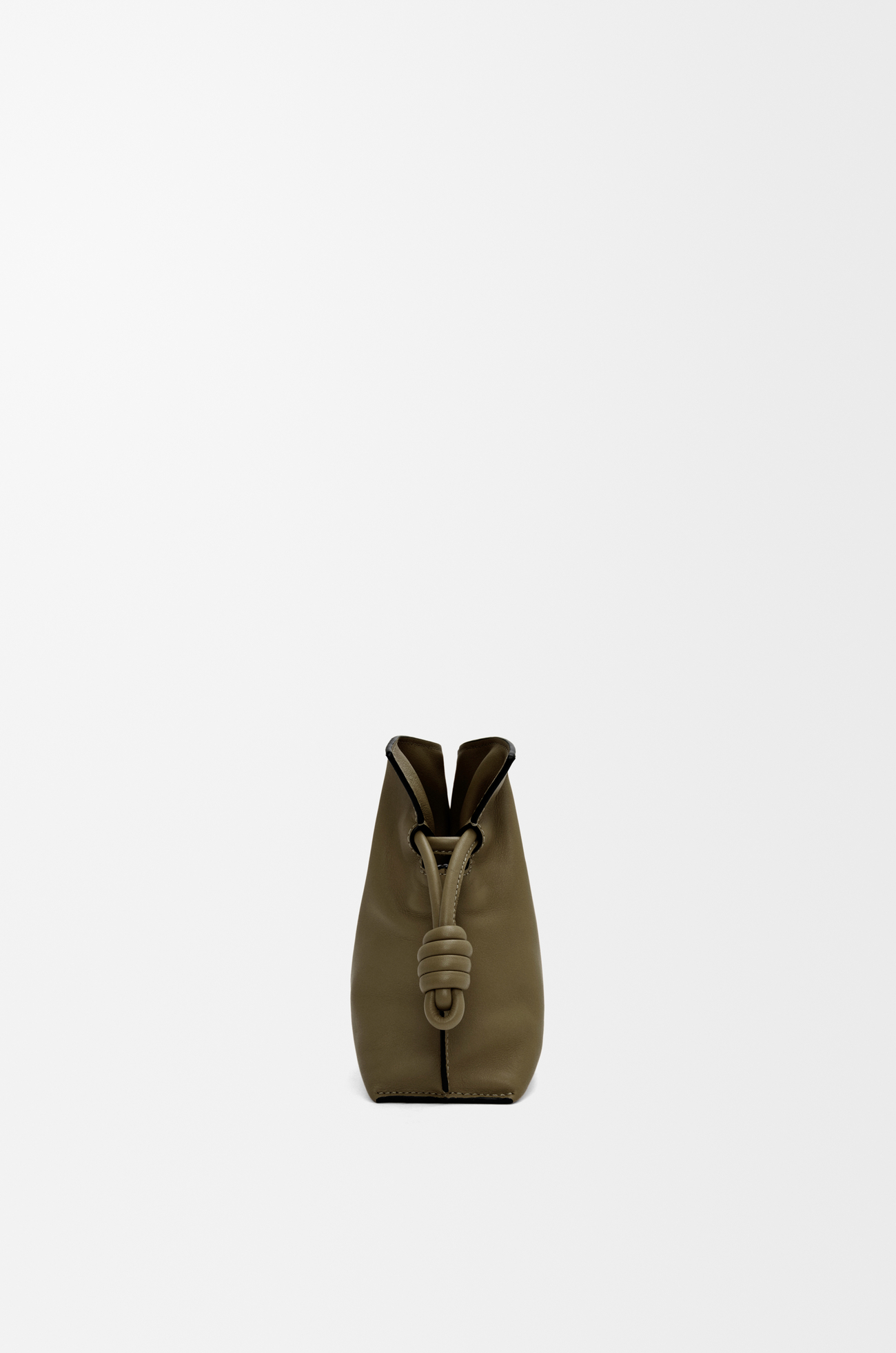 LOEWE Bolso Flamenco Clutch mini en piel napa de ternera Verde Caqui Oscuro plp_rd