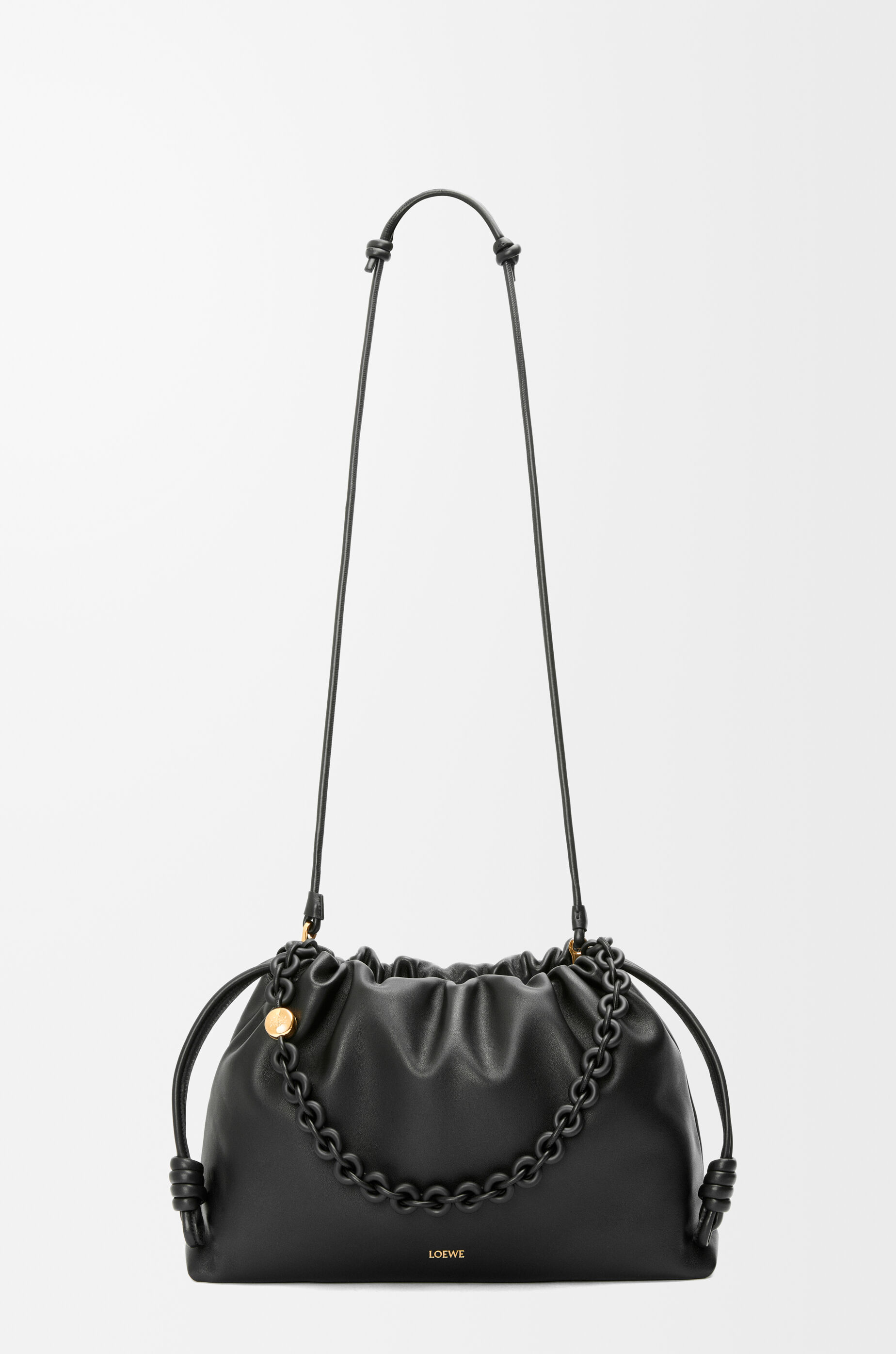 フラメンコパース ラージ（メローナパラム） ブラック - LOEWE