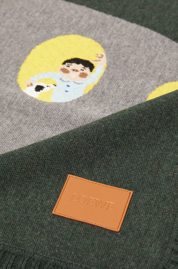 LOEWE Manta Submarine en lana Multicolor