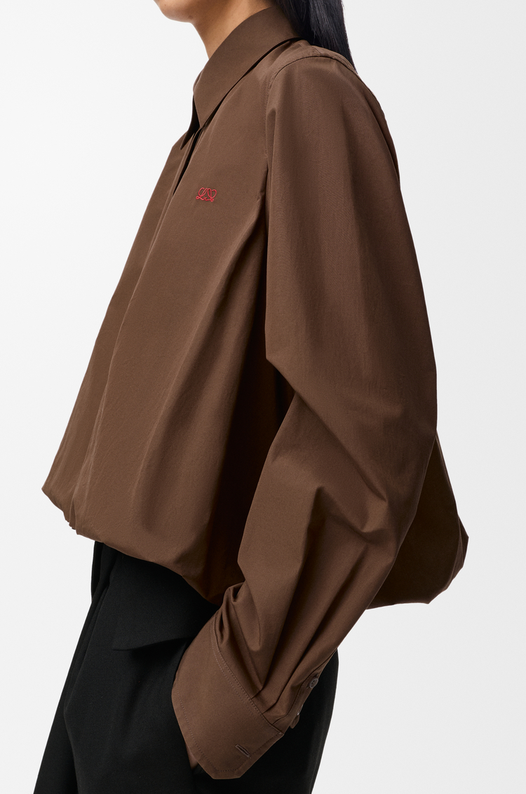 LOEWE Shirt in cotton Brown