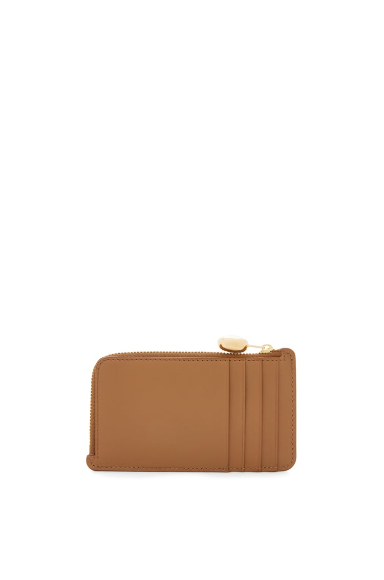 LOEWE ぺブル コインカードホルダー（シャイニーナパカーフ） オーク