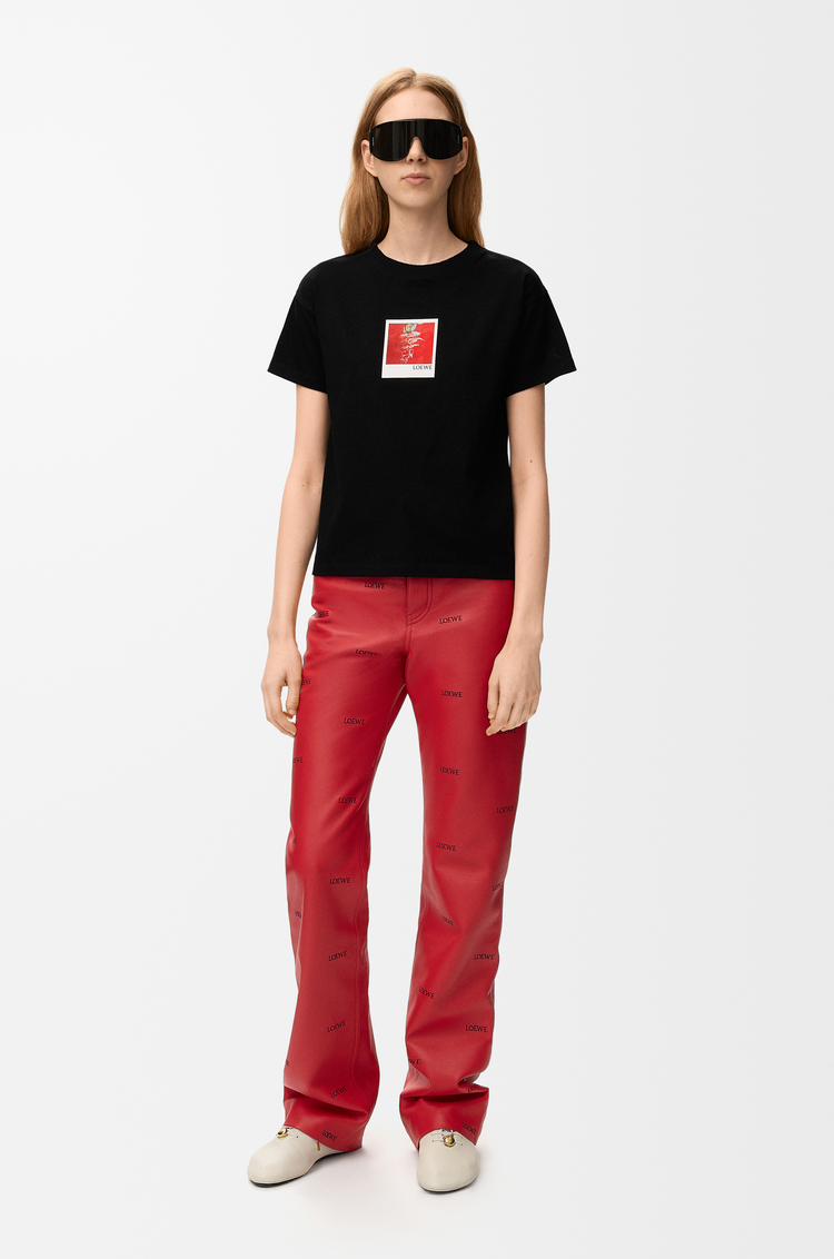 LOEWE Regular fit T-shirt in cotton Black