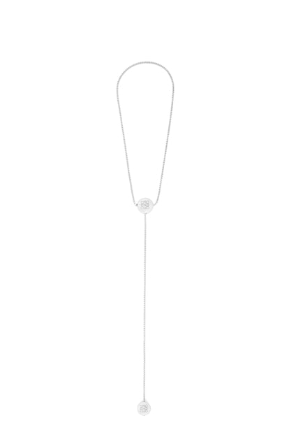 LOEWE Anagram Pebble necklace in sterling silver 銀色 plp_rd