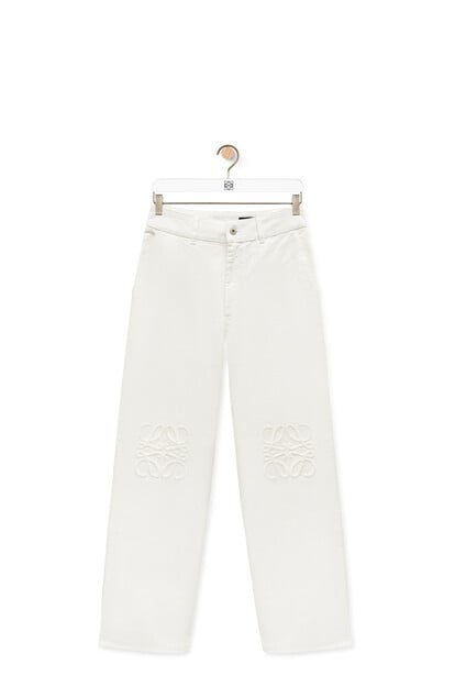 LOEWE Anagram baggy jeans in cotton White plp_rd