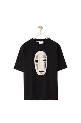 LOEWE Kaonashi embroidered T-shirt in cotton Black/Multicolor plp_rd