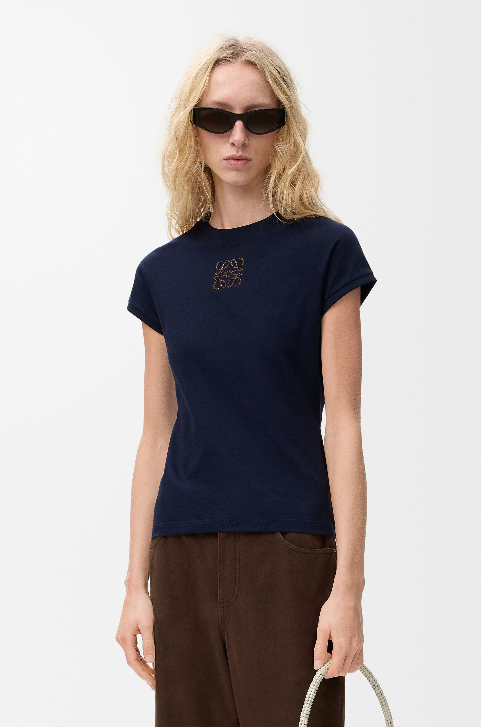 LOEWE スモールフィットTシャツ スモールフィット Tシャツ（コットン） ブルー - ロエベ 日本 公式サイト