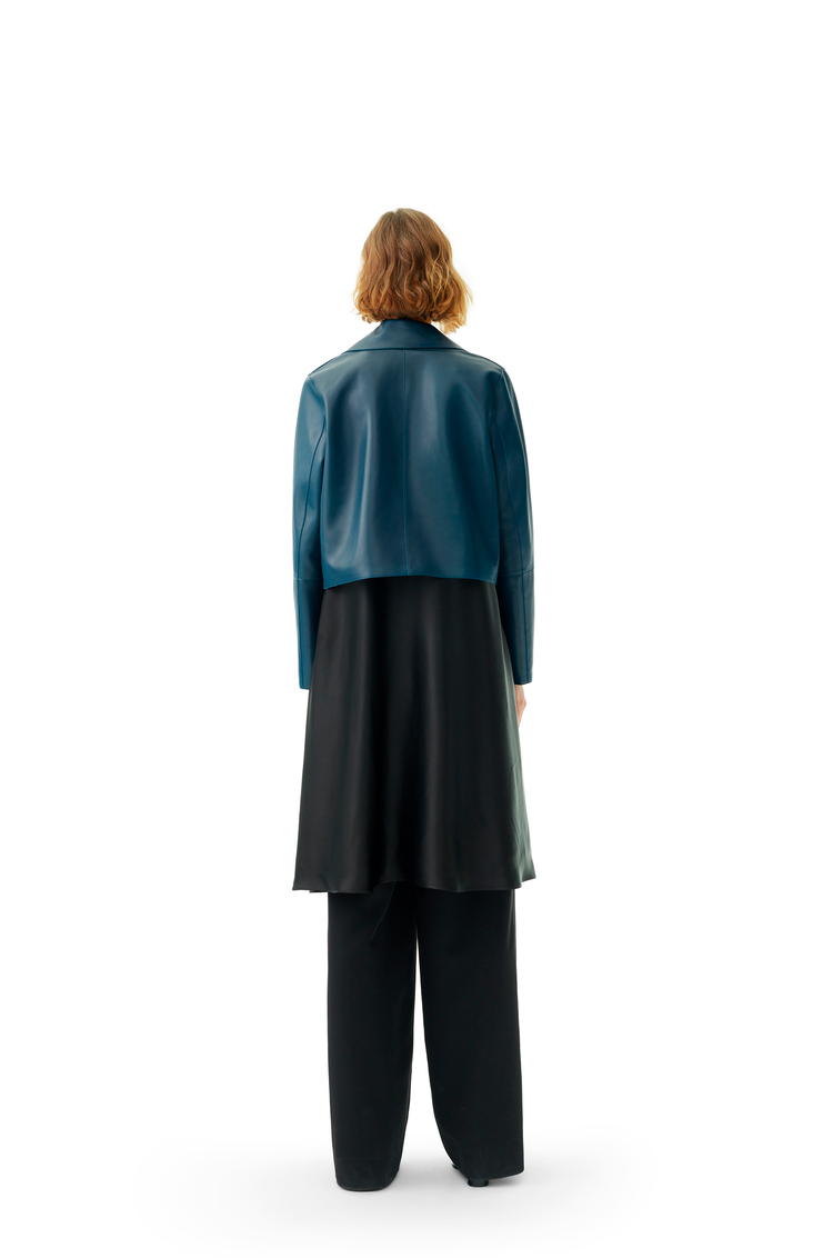 LOEWE Short jacket in nappa Varsity Blue