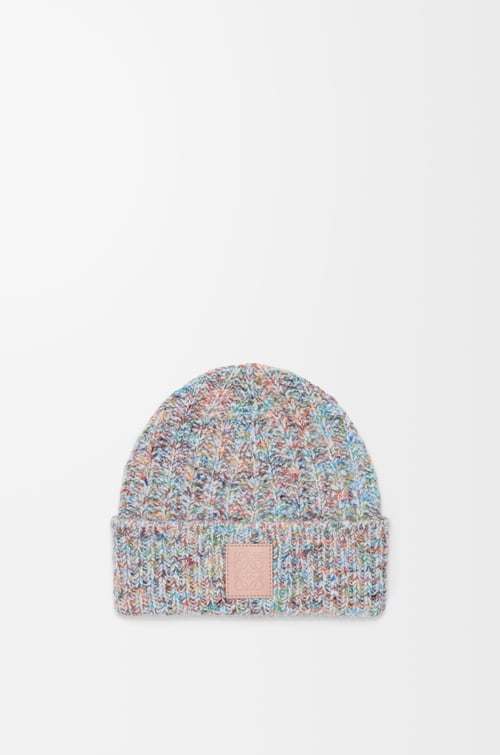 LOEWE Gorro en mezcla de lana y cashmere Multicolor