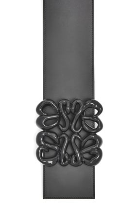 LOEWE Reversible Anagram belt in soft calfskin Black/Tan