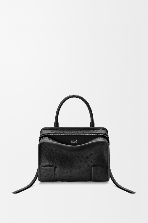 LOEWE Petit sac Amazona 180 en cuir d'autruche Noir