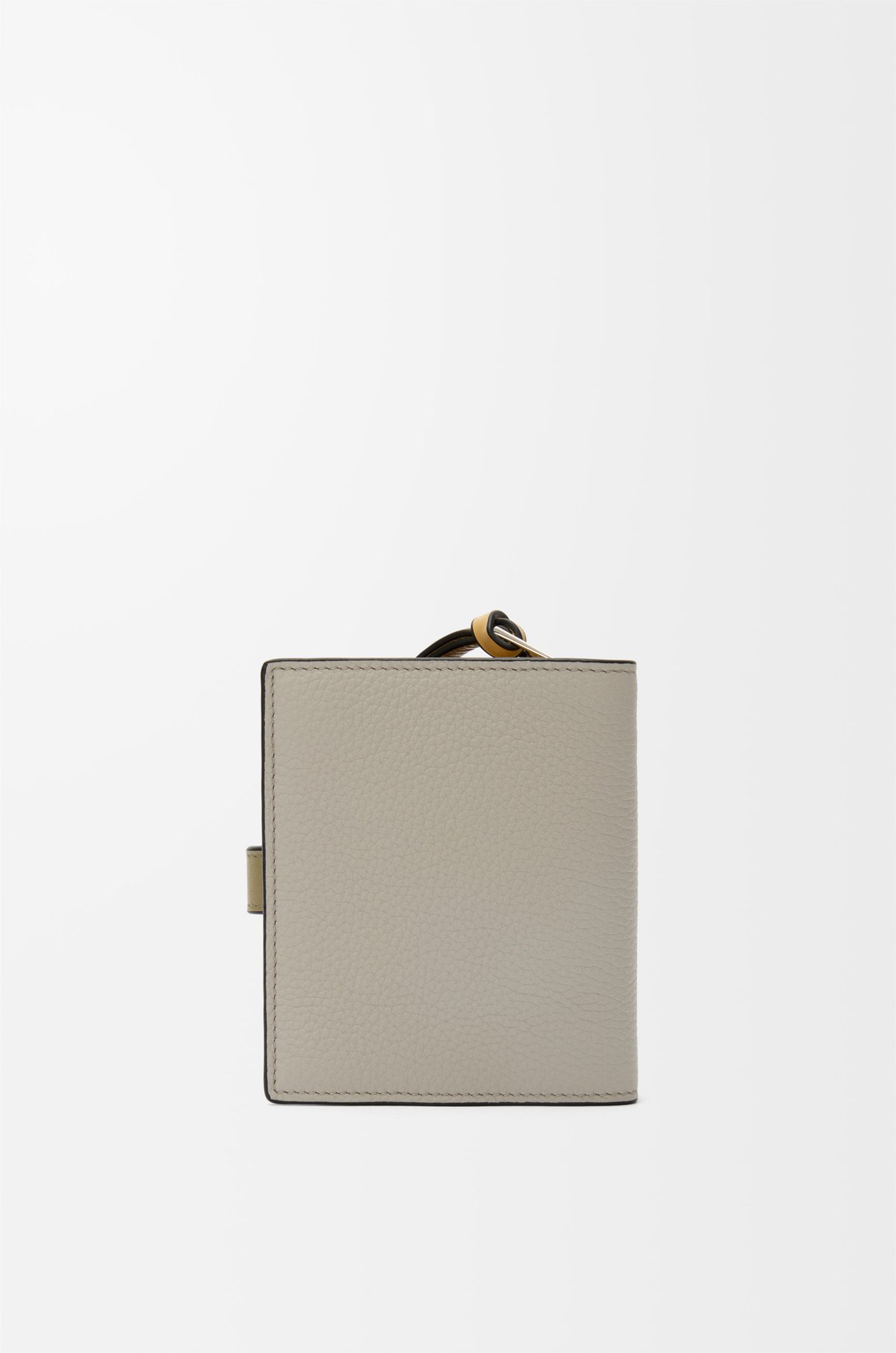 LOEWE Compact zip wallet in soft grained calfskin Shell Grey/Eucalyptus plp_rd