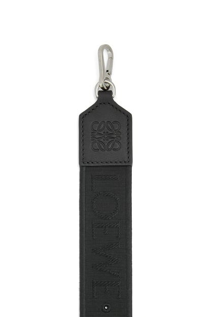 LOEWE Anagram pin strap in jacquard and classic calfskin 黑色 plp_rd