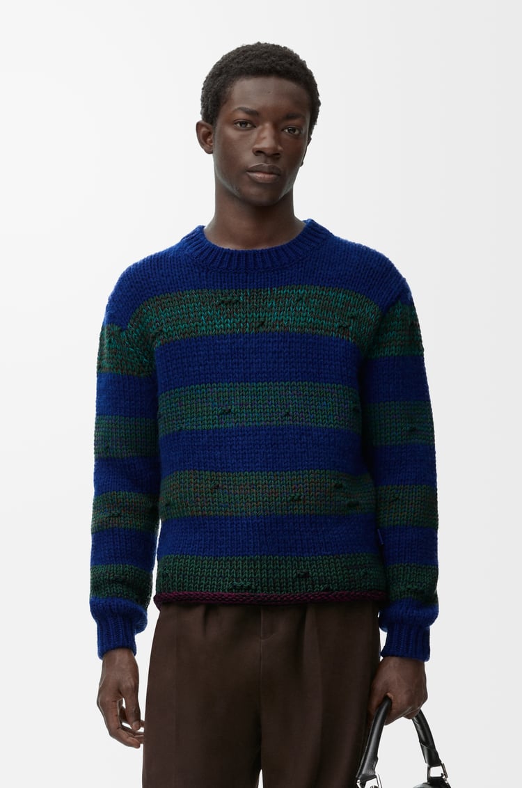 LOEWE Jersey en lana Azul/Verde